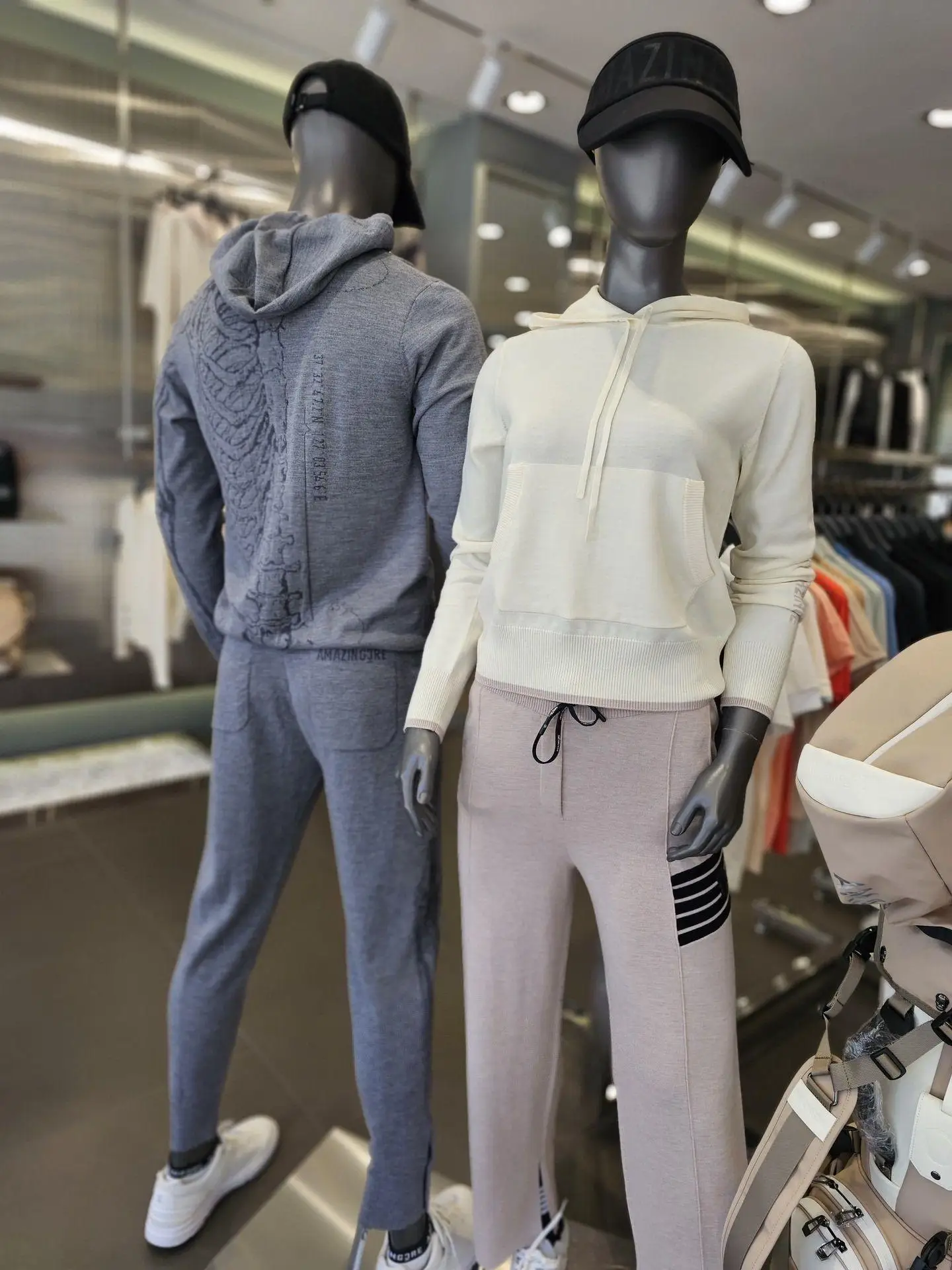 Clearance Sale-Ladies Fall Golf Hooded Knit Sweater Wool Long Sleeve Casual Women Golf Outerwear