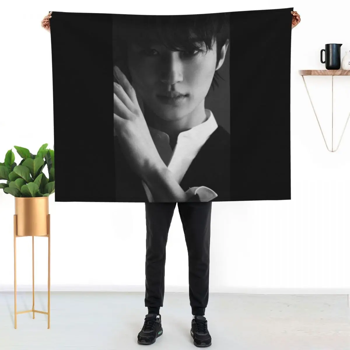 Byeon Woo-Seok - Ver9 Throw Blanket Thin Soft Blanket for Summer Night Sleeping