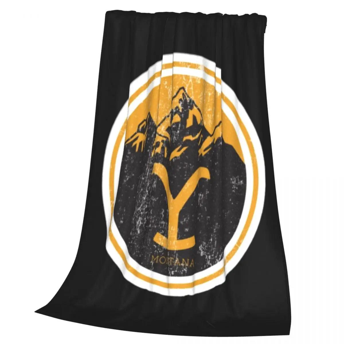 Yellowstone Quick Dry Dutton Ranch Blanket Soft Warm Flannel Throw Blanket Cover for Bed Living room Picnic Travel Home Sofa