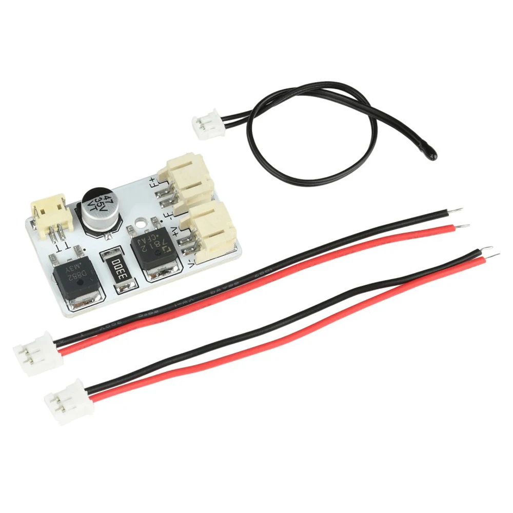 DIY Fan Temperature Control Board Automatic Fan Controller LED Fan Speed Control Board Step-down Type temperature Control Module