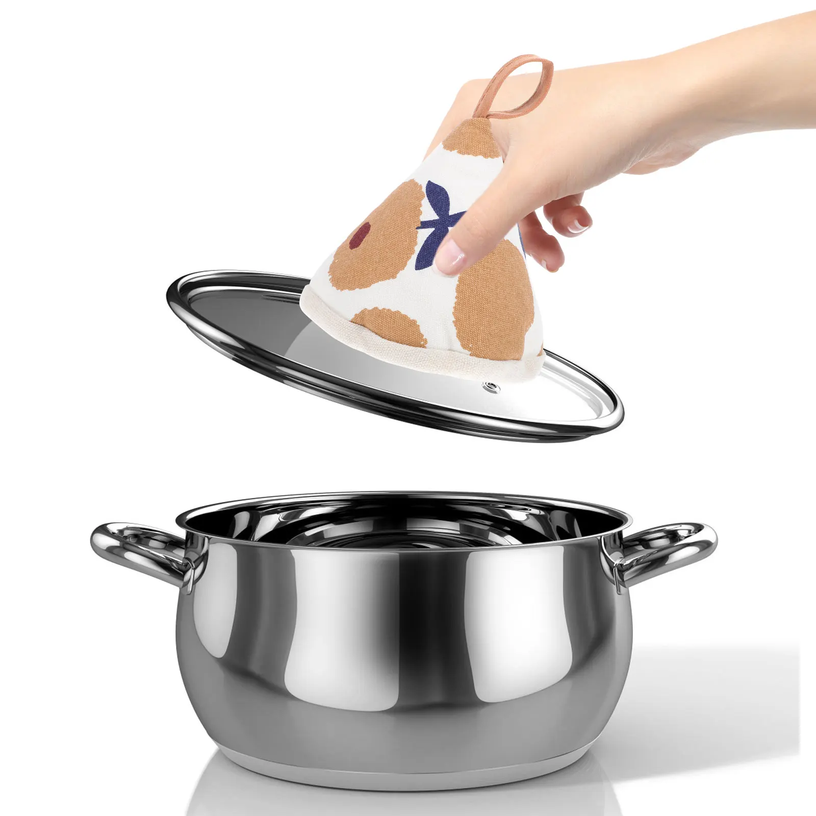 

Premium Thickened Pot Lid Gloves Cover with Heat Insulation Protection for Pan Handles Cookware Safety Kitchen Essential Cooking