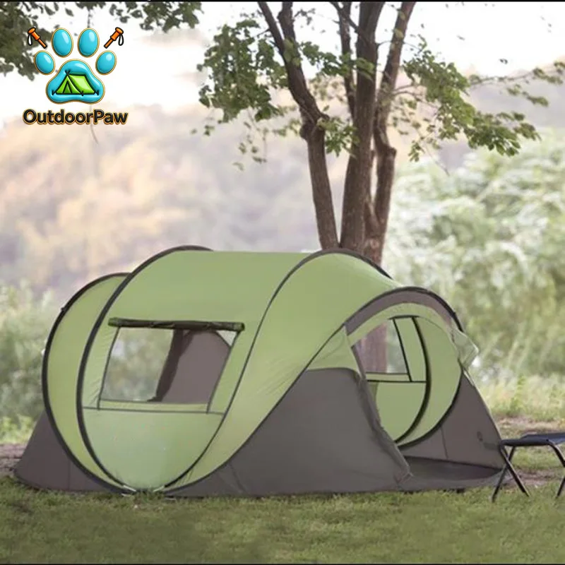 3-4Persons Pop Up Automatic Tent Large Space Waterproof Windproof Quick Open Fast Throw Outdoor Camping Tourist Park палатка
