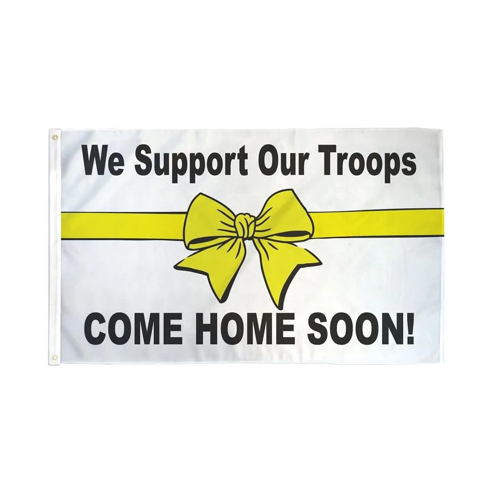Flagicts 100% Polyester Support Our Troops Come Home Soon Flag