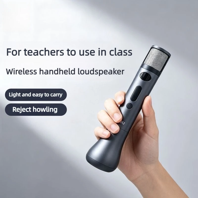 Handheld Microphone Voice Amplifier Bluetooth Wireless Transmitter Host Classroom Page Turner Speech Audio