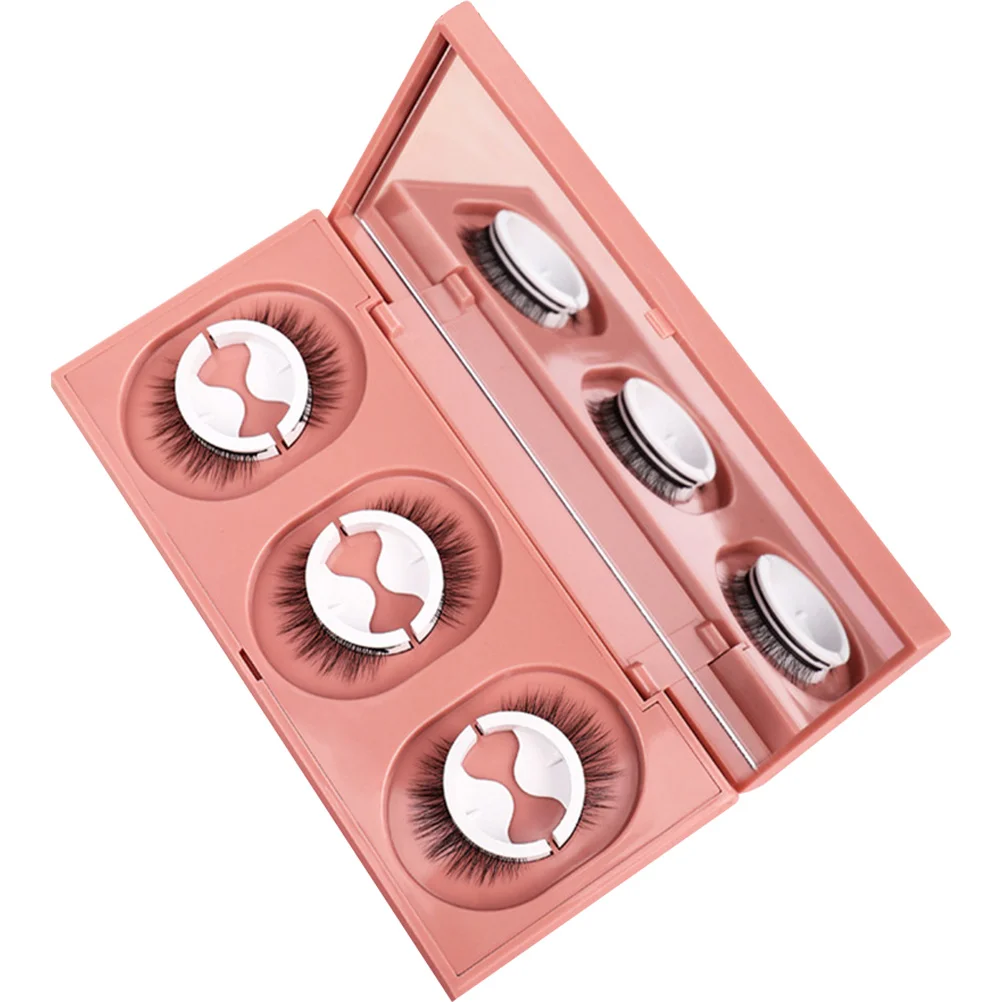 Cílios autoadesivos reutilizáveis cílios postiços naturais para mulheres extensões de maquiagem de olhos grossos sem cola