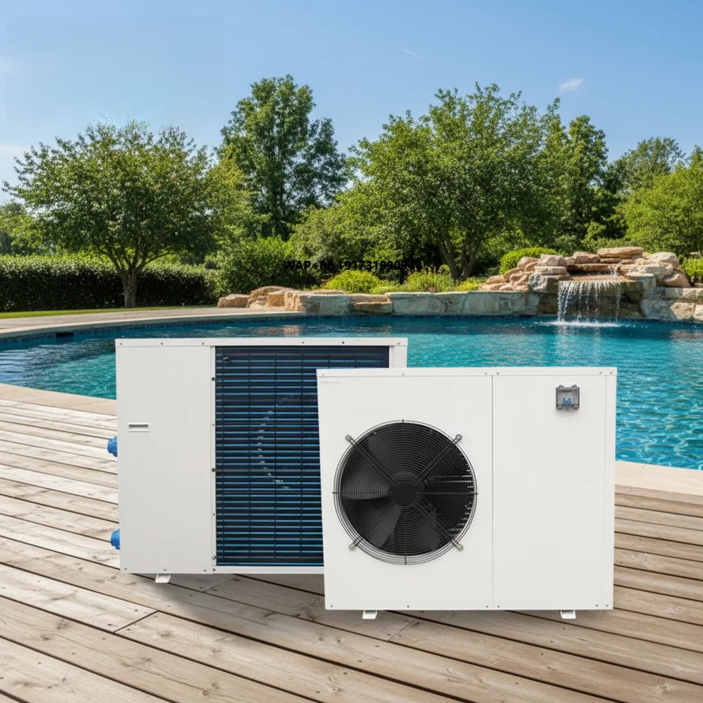 Pool Heat Pump Water Heater Air Source App WiFi Controlled Circulation Heating for Commercial Pool Water Heater