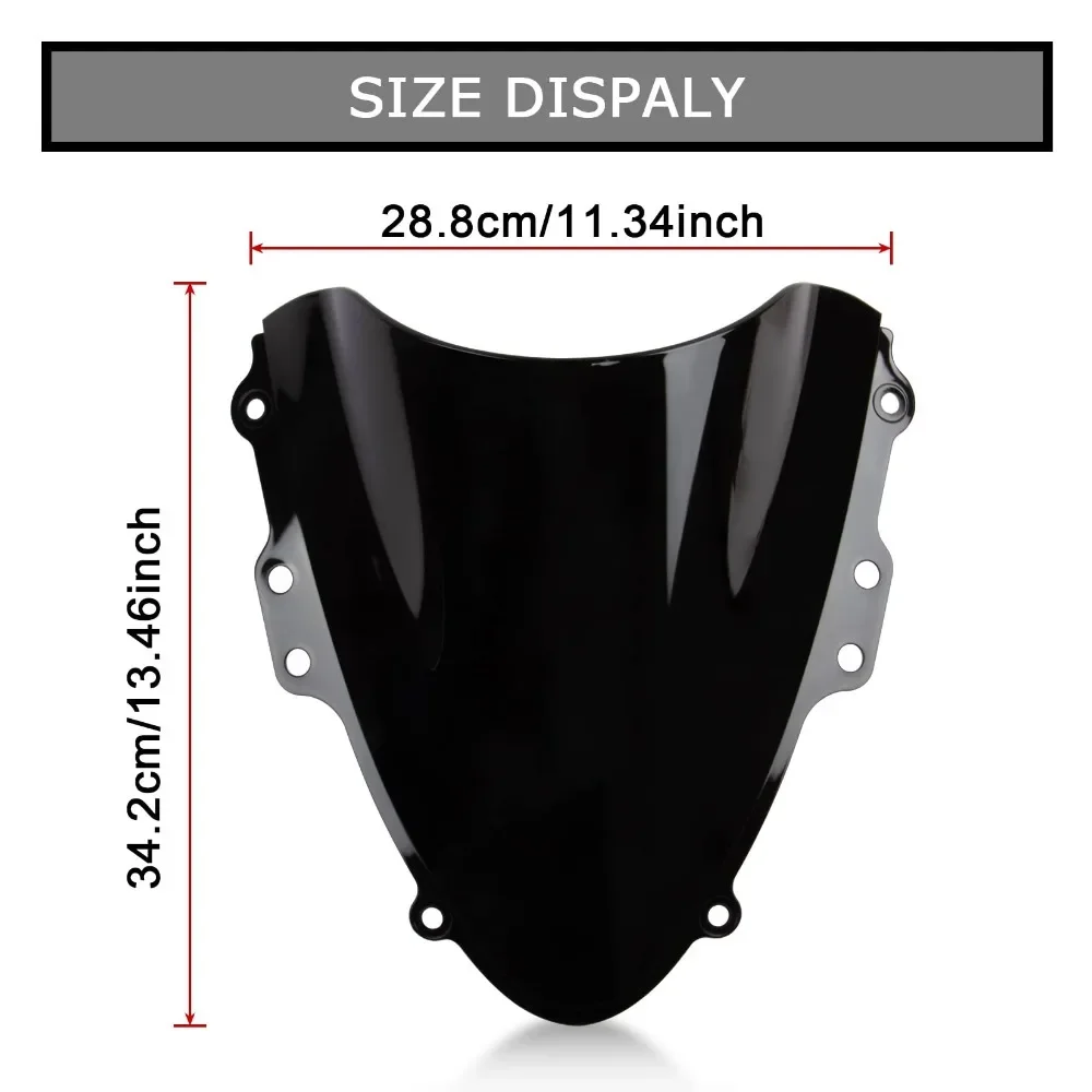 Motorcycle Windshield WindScreen Double Bubble for Suzuki GSXR600 750 K4 2004-2005 Windshield WindScreen