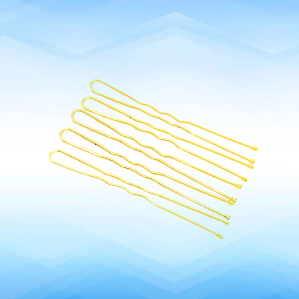 

100 Pcs U Shaped Hairpins Elegant Bun Clips Headwear Spiral Safe Durable Premium Alloy Practical Updo Girls Hair Clips Flower