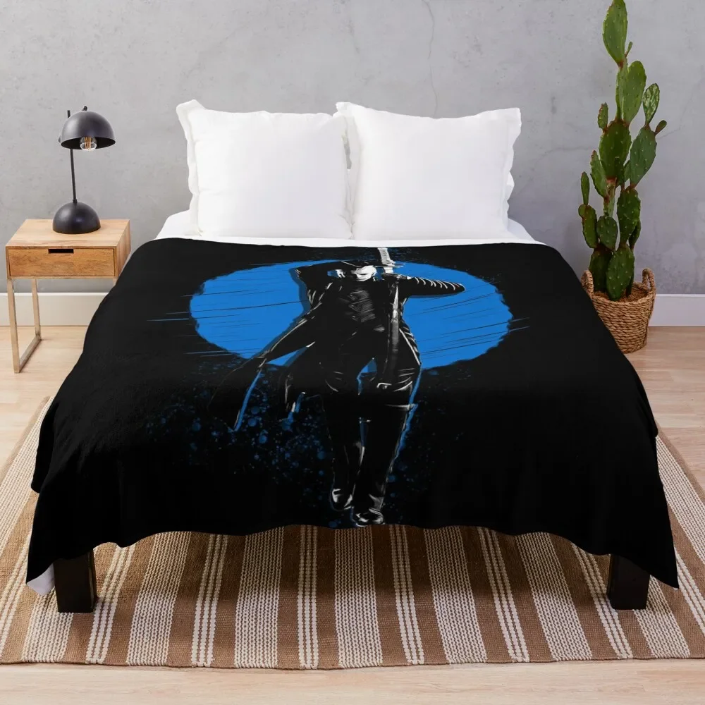 

Vergil - Devil May Cry Throw Blanket Soft Cozy Blanket for Pet Kids Adults