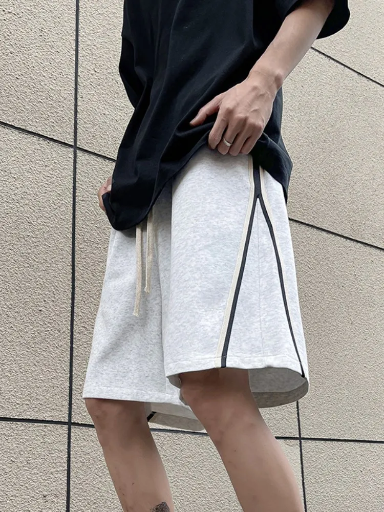 

American Stripe Men's orts Summer Thin High Street Loose Sports Straight Casual Pants Lightweight Trendy Brand Youth Faion