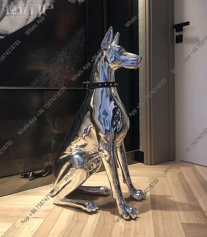 Independent Portal Original European Light Luxury Electroplating Living Room Animal Large Floor Fiberglass Decorative Ornament