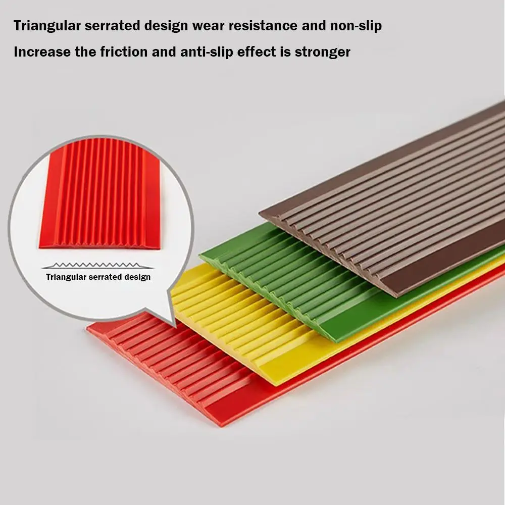 Carpet Pads Mat Self-adhesive Anti-Slip Stair Strip PVC Non Slip Stair Treads Strip Staircase Protection Kindergarten