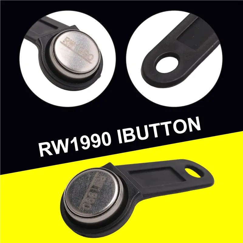 A01E-10Pcs Rw1990 Rewritable Rfid Tm Touch Memory Key Ibutton Information Button Electronic Smart Key Card