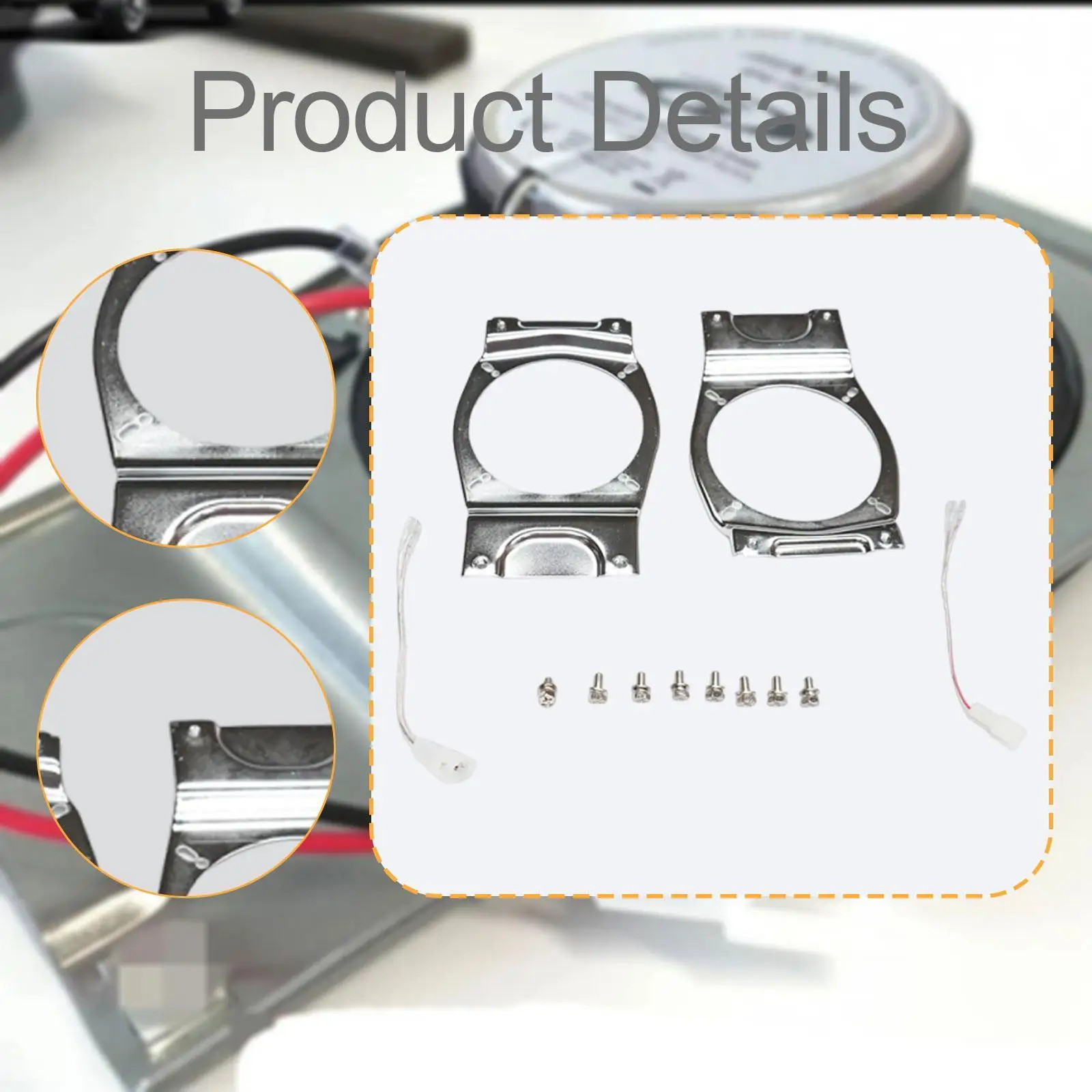 Car Audio Metal Rear Speaker Bracket Kit 5 Inch Horn Mounting Frame with Wiring Accessories for Suzuki Jimny JB64 JB74 2019 2025