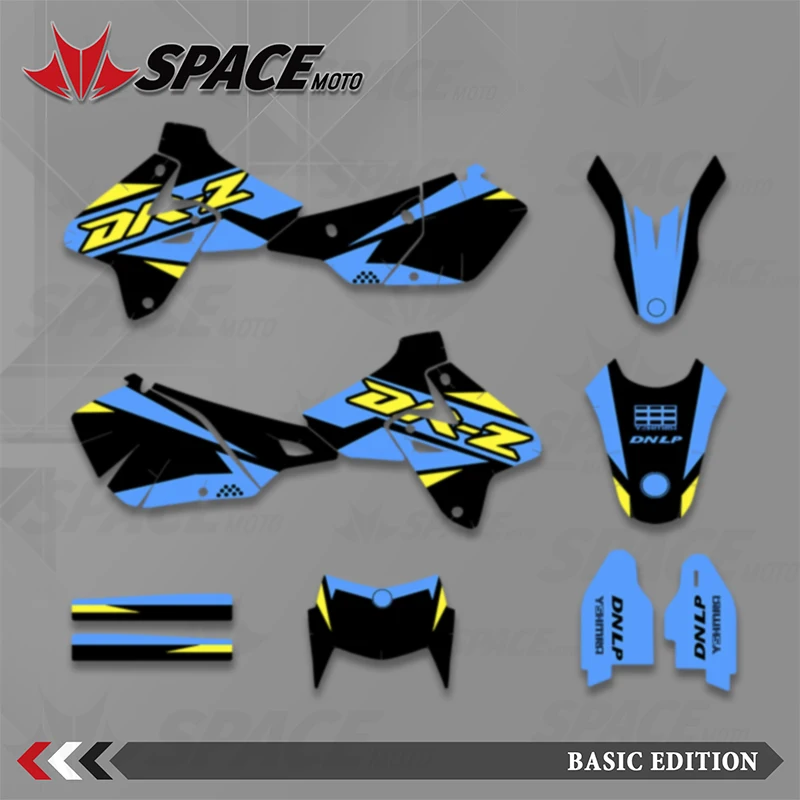 SPACE Motorcycle Graphics Decals Stickers Kits For SUZUKI DRZ400 DRZ 400 S SM E 1999 2000 2001 2002-2022