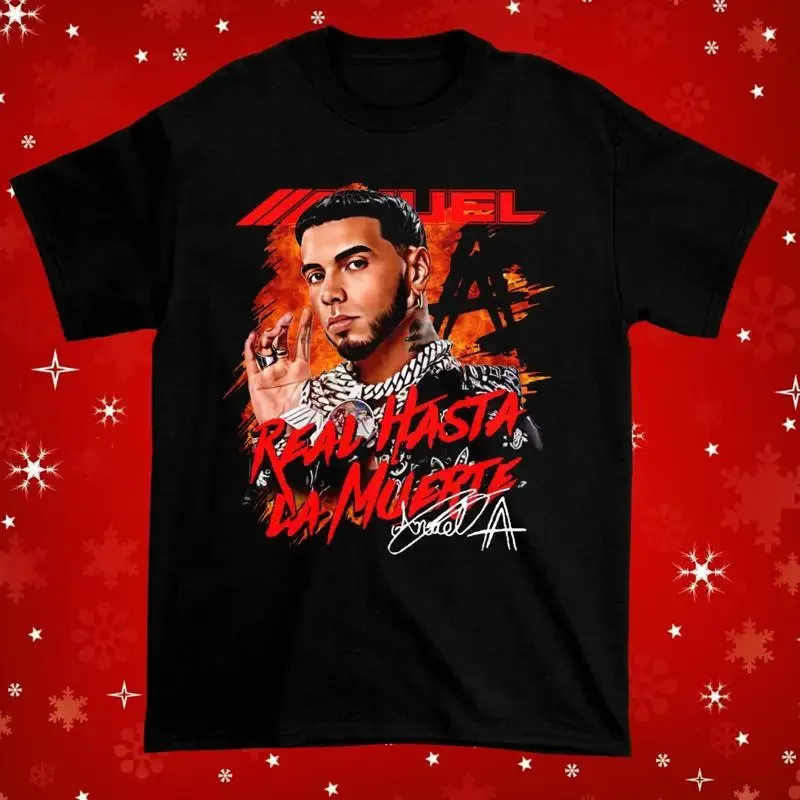 New Rare Anuel Aa For Fans Cotton All Size Black T Shirt
