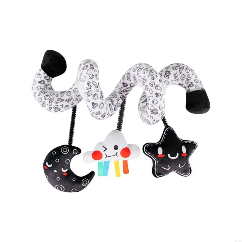 M89C Interactive Stroller Hanging speelgoed voor Babies Sensory Development Spirals Rattle