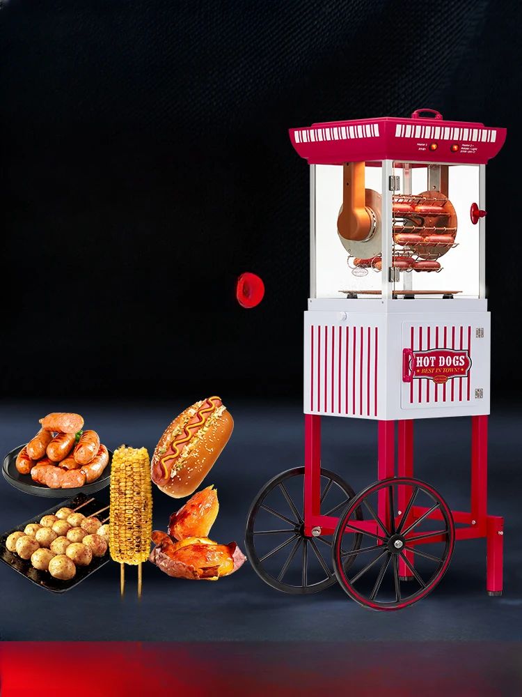 Professional commercial sausages, small household crispy skin, fully automatic stall new model