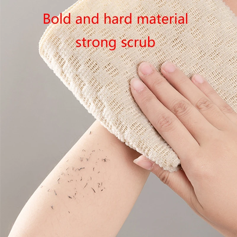 Japanese Rubbing Washcloth Bath Back Scrubber Polyester Towel Brush for Back Towels Exfoliating Scrub Shower Body Bathroom