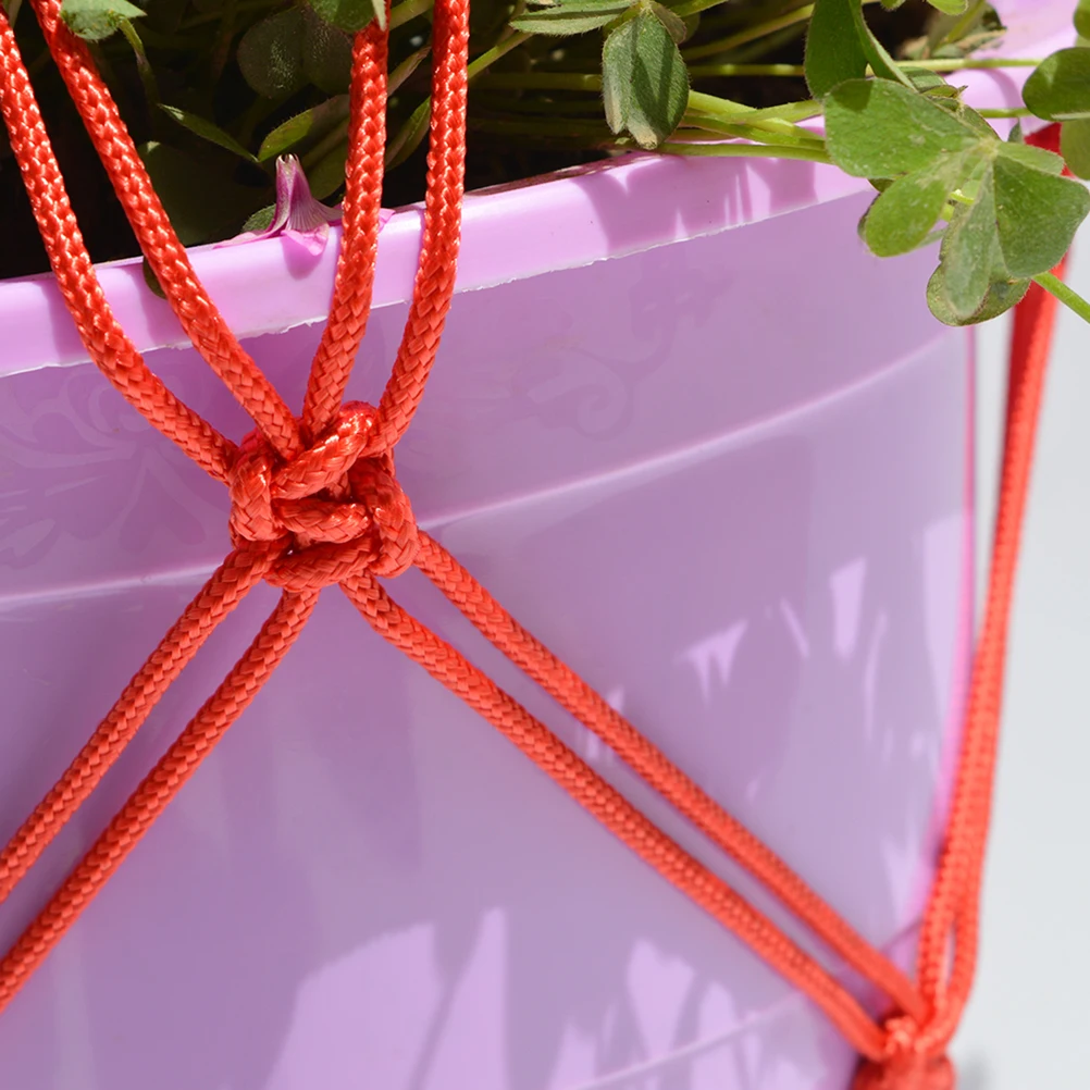 

Woven Mesh Basket Indoor Plant Apartment Balcony Decor Planter Holder Flowerpot Macrame Hangers