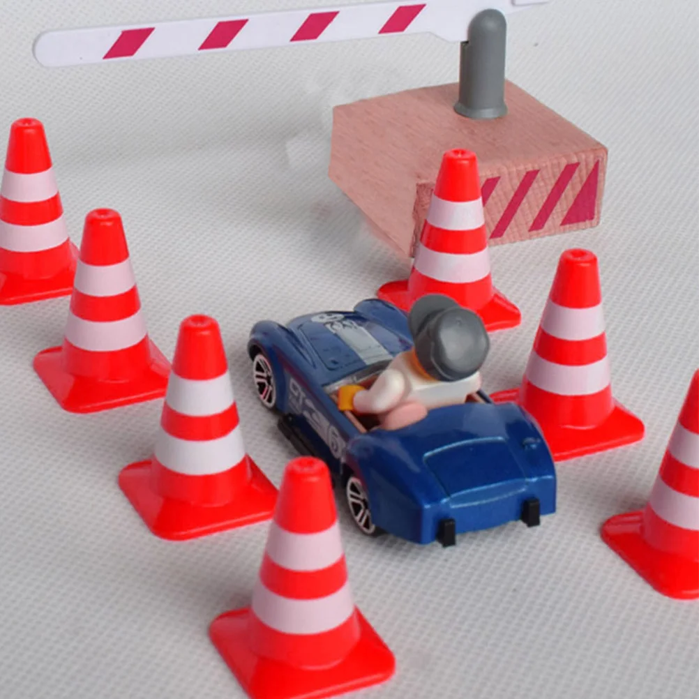 Toy Street Traffic Road Sign Barricade Childrens Toys Simulation Fences Roadblock