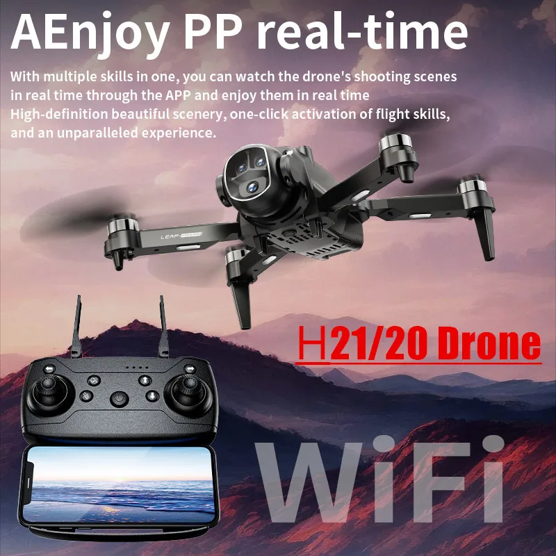 H20/H21 Drone 8K Profesional HD Camera 360° Obstacle Avoidance Aerial Photography Brushless Motor Foldable Quadcopter Kid Toy