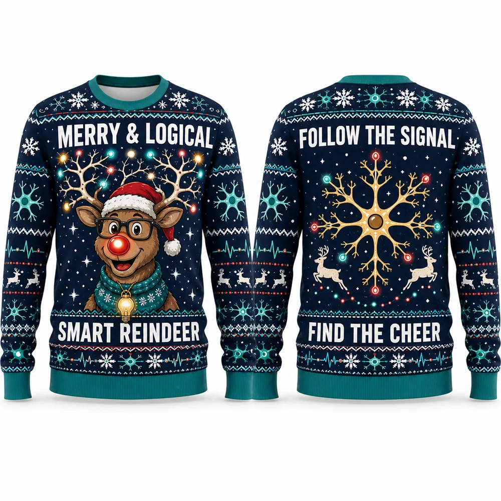 Programmer Christmas Ugly Sweater For Men Code The Season Binary Tree  3D Printed Crewneck Sweatshirt Holiday Funny Gift Autumn