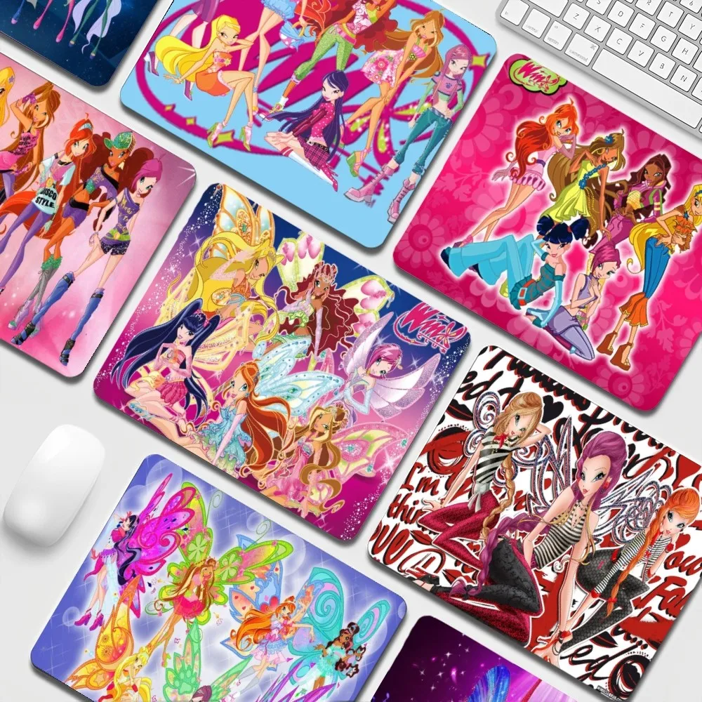 

Girl Winx Clubs Mousepad INS Tide Small Office Student Gaming Thickened Pad Non-slip Cushion Mouse Pad for PC Mouse Carpet