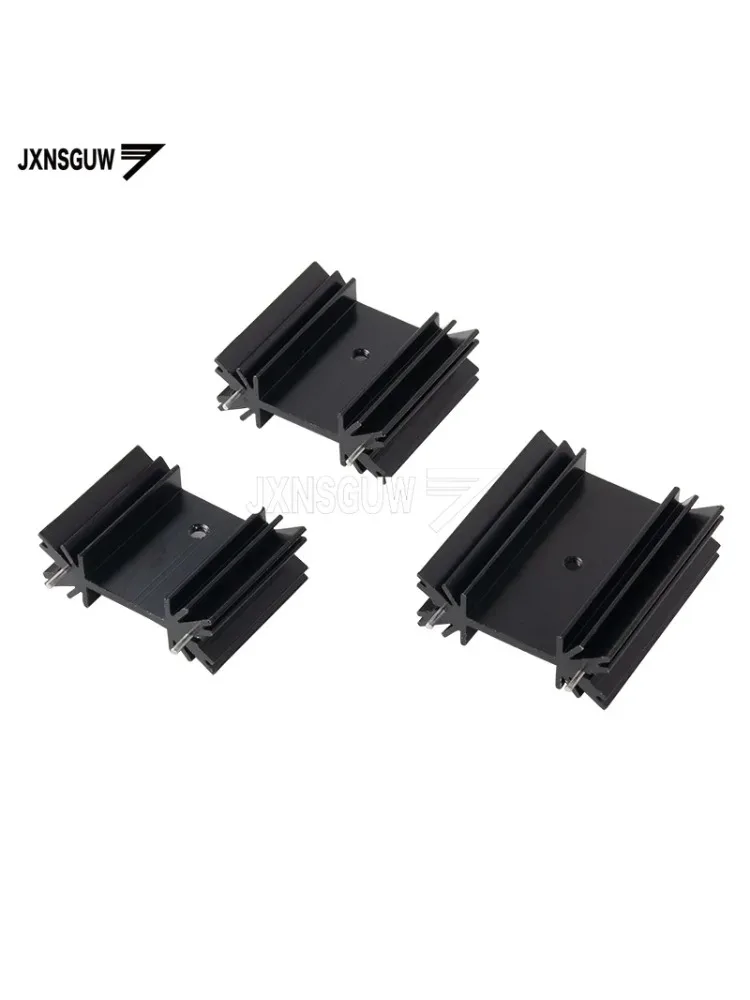 10 sztuk 34x12x25mm /30mm/35mm/40mm czarny grzejnik TO-220 taśma izolacyjna MOS trioda regulowany IC grzejnik aluminiowy to220 — zdjęcie produktu 7