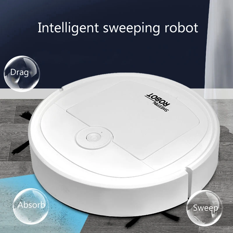 Robotic Vacuum Intelligent Low Noise Floor Sweeper Dust Catcher Carpet Cleaner