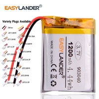 Variety Plugs 903040 3.7V 1200mAh Rechargeable Lithium Li-ion Polymer Battery