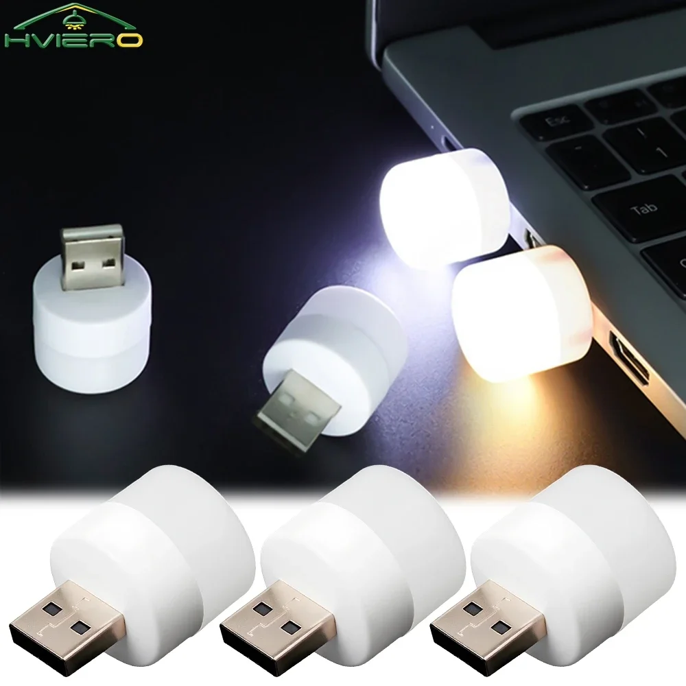 

1-10 шт. мини-USB ночник теплый белый цвет защита глаз вилка для чтения книг компьютер мобильная зарядка светодиодная портативная лампа