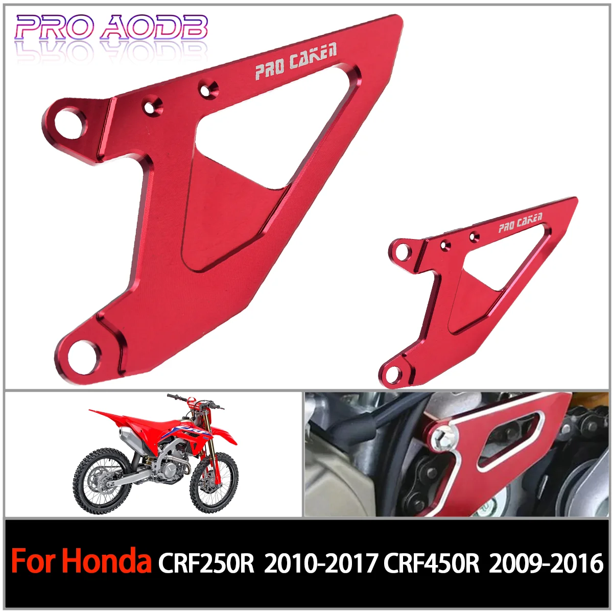 

Motocross CNC Front Chain Protector Sprocket Guards Cover For For Honda CRF250R CRF450R CRF 250R 450R 250 450 R 2009-2016