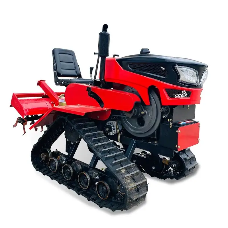 

Многофункциональный сельскохозяйственный культиватор-роторный культиватор с индивидуальной противоскользящей системой, мини-трактор на гусеничном ходу 25 л.с.