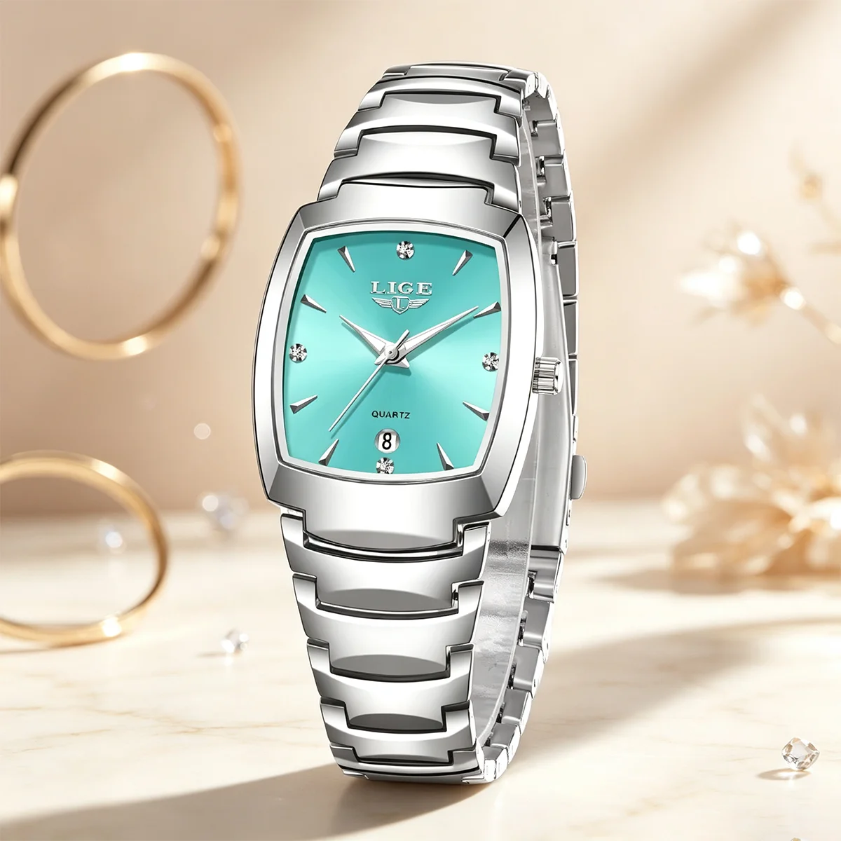 LIGE 2026 Elegant Ladies Watch Fashion Waterproof Date Women Watch Simple Casual Quartz Watches Gift For Women Halloween Gifts