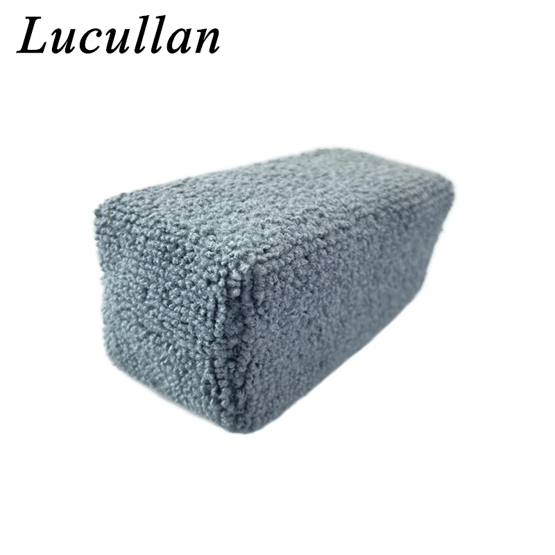 Lucullan-Applicateurs de mousse à noyau souple gris, liquide vert, barrière en plastique, revêtement en céramique, éponge