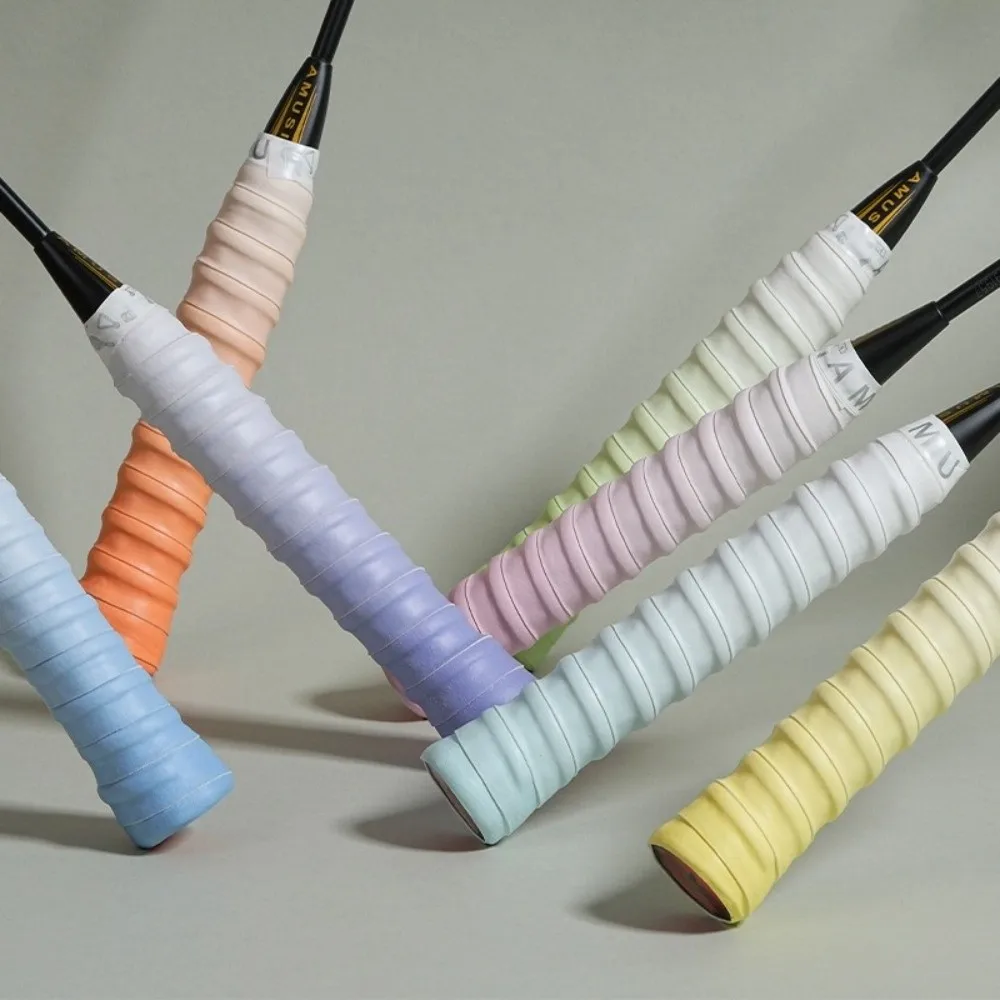 Anti-slip Badminton Handle Wrap Tape Sweat-Absorbent Shock-Absorbing Badminton Racket Grips Wrap Wear-resistant Gradient Color