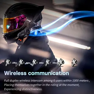 Freedconn R1 Pro Bluetooth Motorcycle Helm Gegenstand Ohrhörer Telefon -Überschrift Wi Fi App Moto Traço Cam Moto DVR Automatik Hauptverkaufs -GPS -Helm - №6