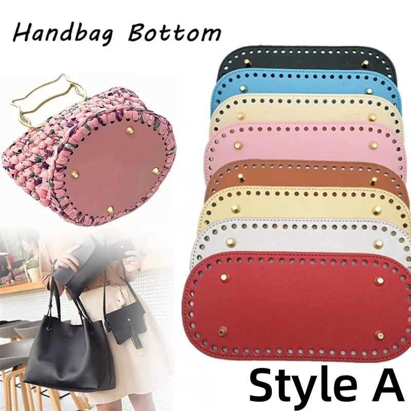 Versatile Oval Rectangle Round Crochet Bag Bottom, Webbing Handmade DIY Knitted Bag Base, Long Bottom Pad Bag Making Craft