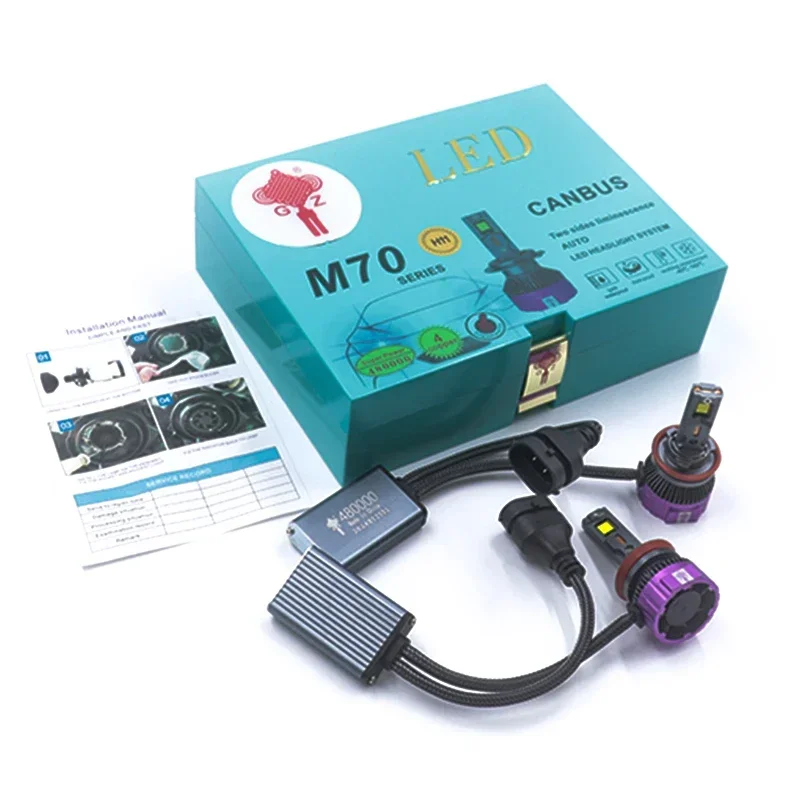 حار سيارة المصابيح الأمامية 200 واط 24000 مللي المصابيح الأمامية للسيارات H13 9004 H4 المصباح لمبة Led المصباح اكسسوارات السيارات #3