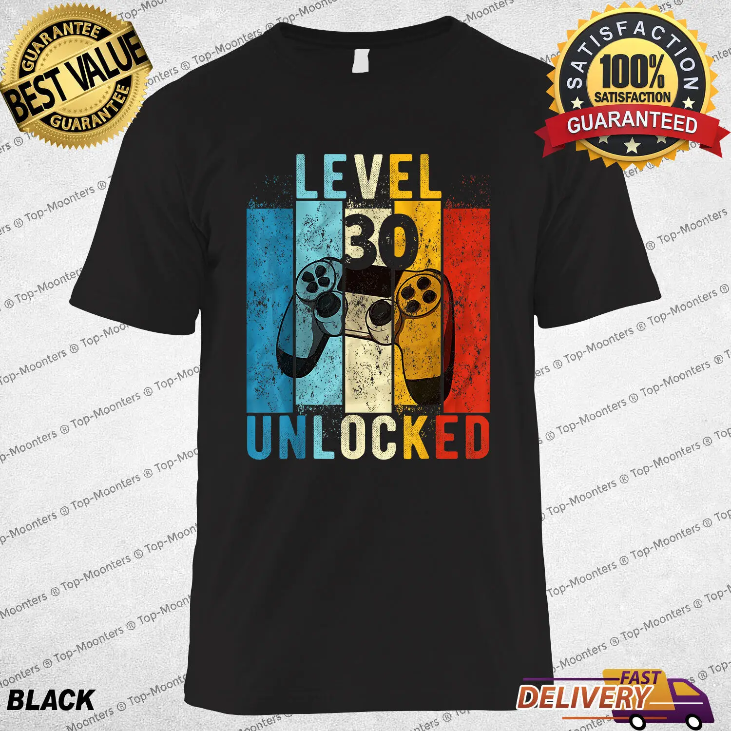 

Level 30 Unlocked Gamer T-Shirt Perfect Gift For 30 Year Old Video Game Lovers