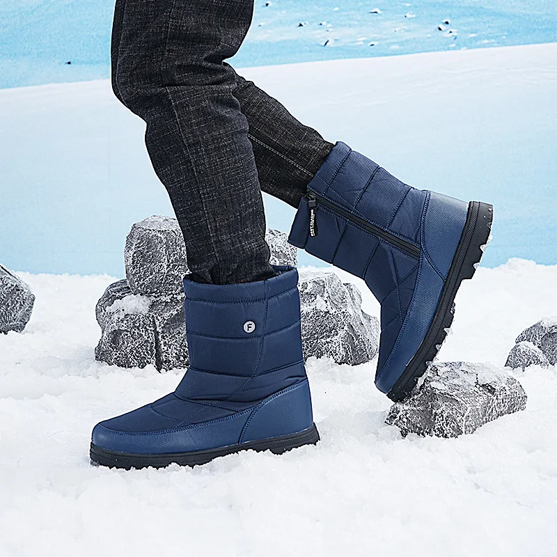 Hot Selling Winter Children Shoes Plush Waterproof Non-Slip Rubber Snow Boots Fashion Warm Outdoor Shoes Men Women