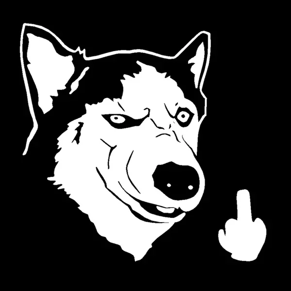 Dog Middle Finger L…