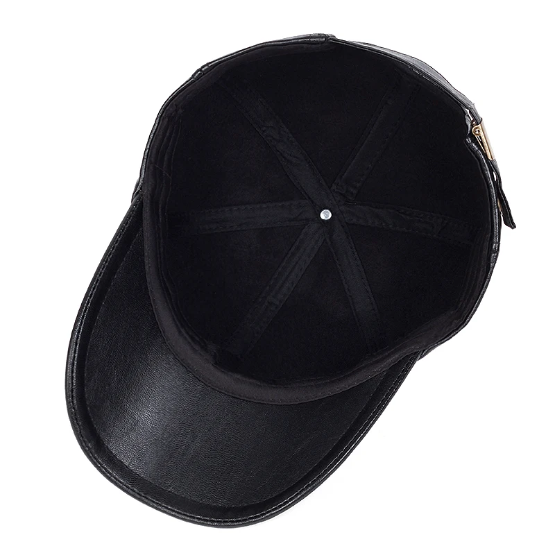 Autumn Winter warm leather baseball Cap Hip Hop Snapback Hat Fashion Men Women Sports Casual Caps Dad Hats Adjustable gorras