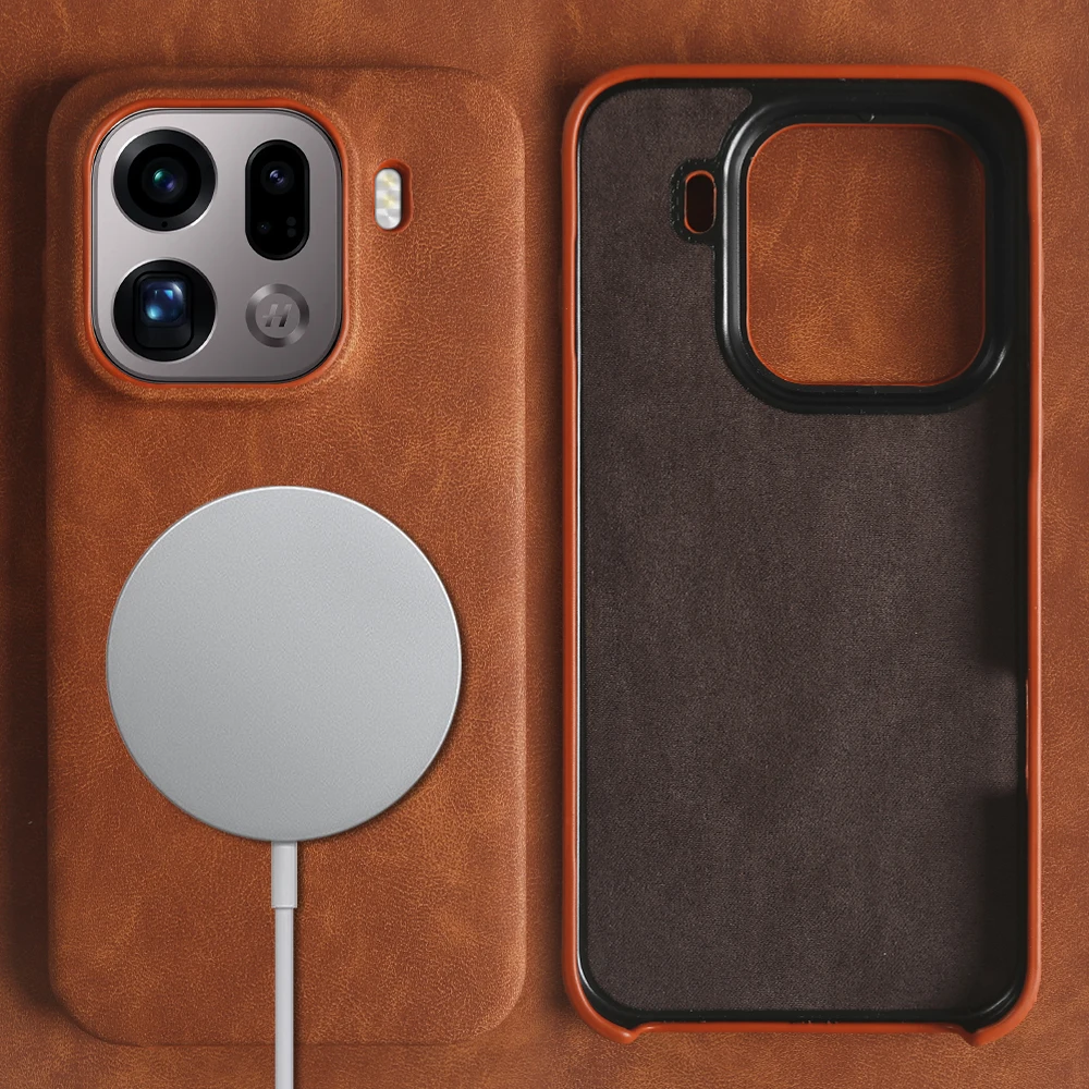 Magnetic Phone Case For OPPO Find X9 Pro X8 Ultra X8s Coque Funda For Magsafe Skin Leather Case Back Cover X 8 X 9 Pro X8Ultra