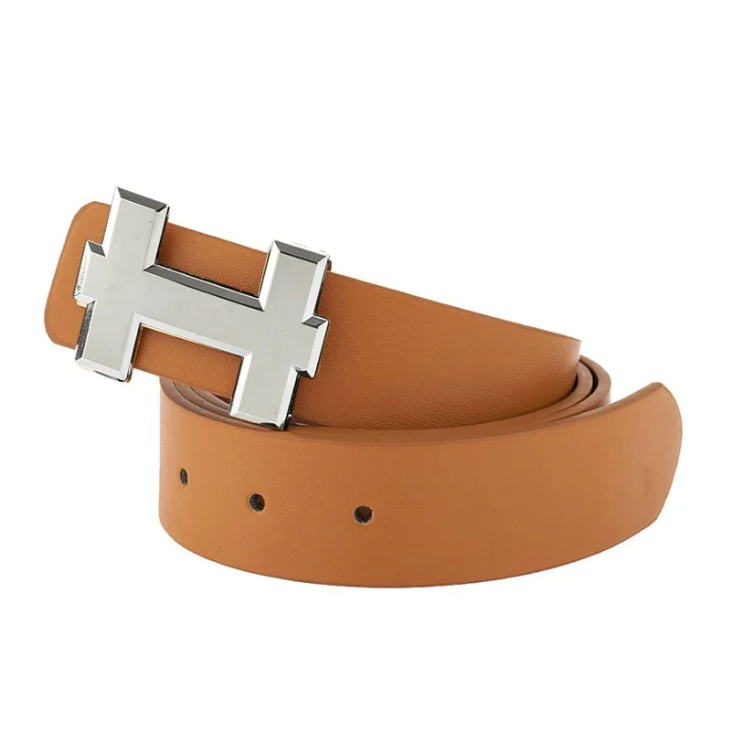 

Design Belts Casual Leather Strap for Unisex Fashion Belt Famous Brand H Buckle