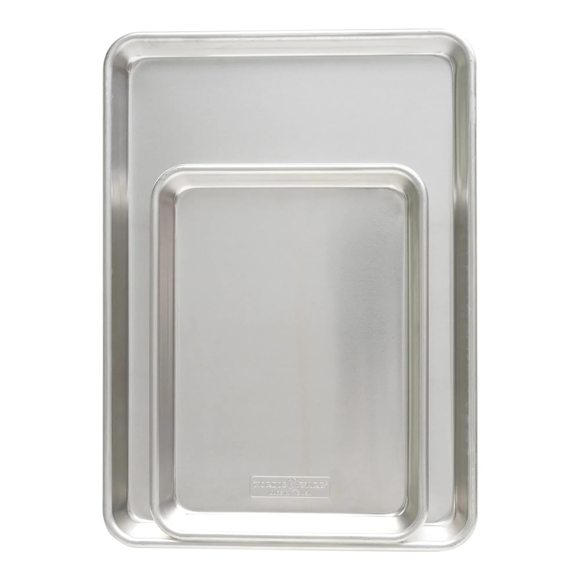 

Aluminum Quarter Sheet & Half Sheet Baking Pan Set, Silver