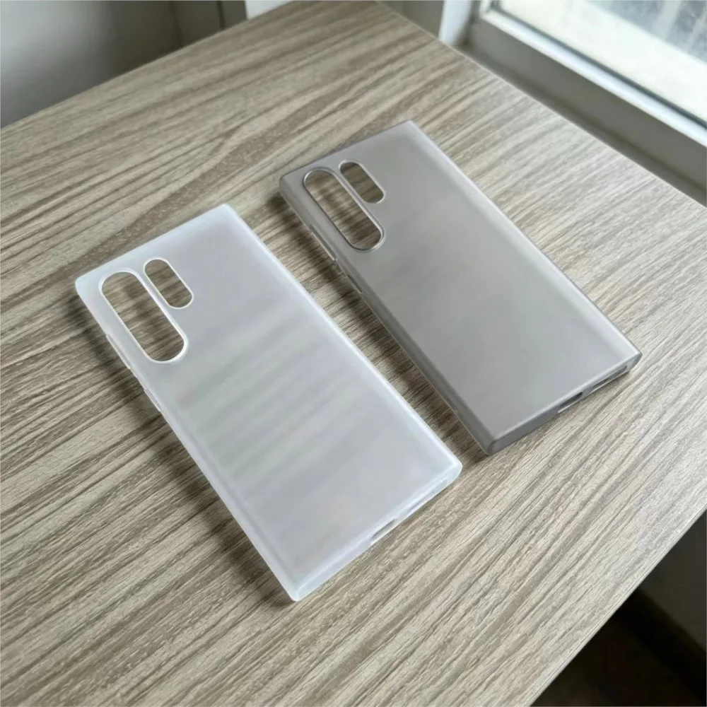 S24 Ultra Ultra Thin TPU Soft Phone Case For Samsung Galaxy S24 Ultra Clear White Gray Matte Cover S24Ultra Coque Fundas