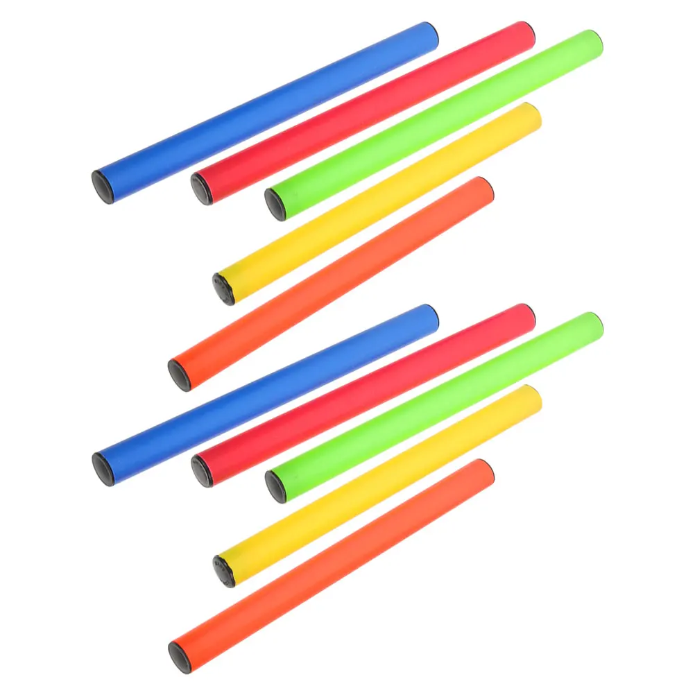 

10pcs Race Plastic Athletics Competition Stick Reusable Training Event Lightweight Durable Antislip Design Standard Size