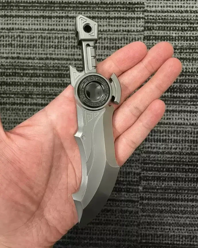 EDC Wanwu Titanium Zircon Fingertip Giroscópio, Descompressão Brinquedos, Usado